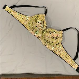 Sequin bra